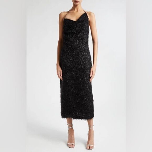 NWOT Stine Goya Promise Halter Metallic Dress Medium - Picture 1 of 11